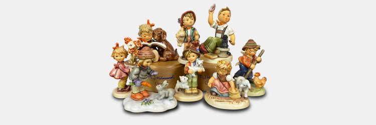 compilation photo of hummel figurine made by goebel